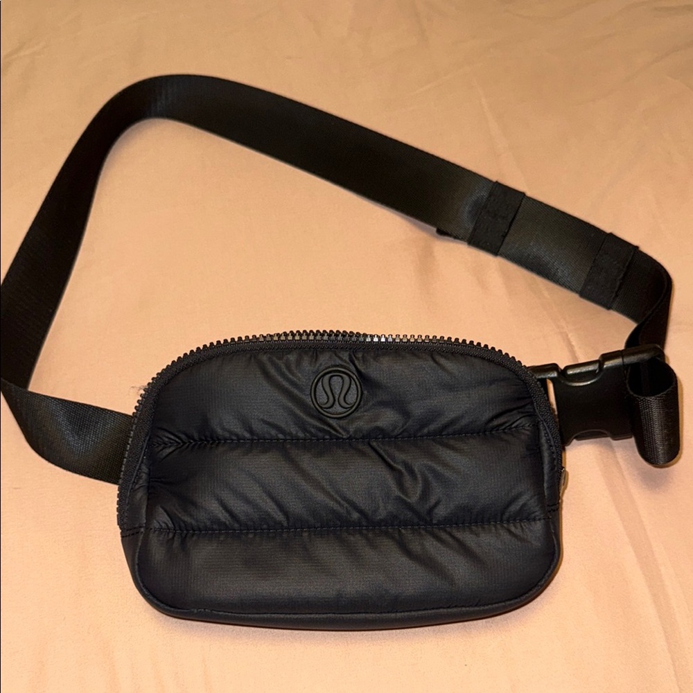 lululemon athletica Black Quilted Waist Pack